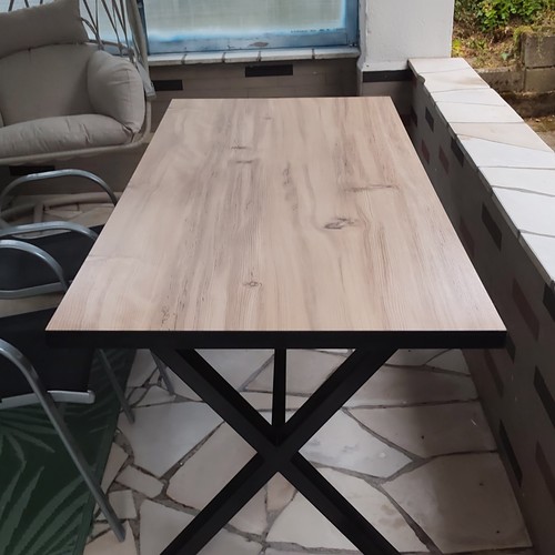 Rechteckiger tisch 160x80x75 - rechteckiger,