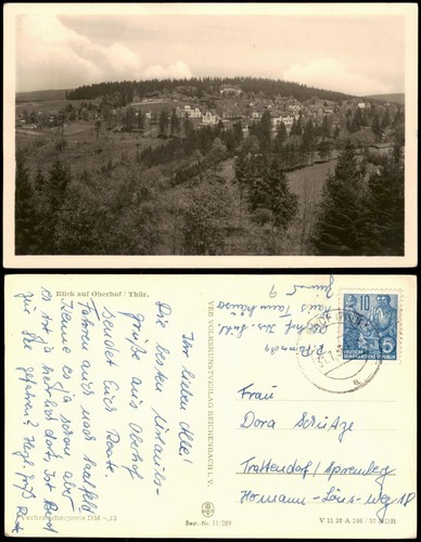 Ansichtskarte oberhof - ansichtskarte,