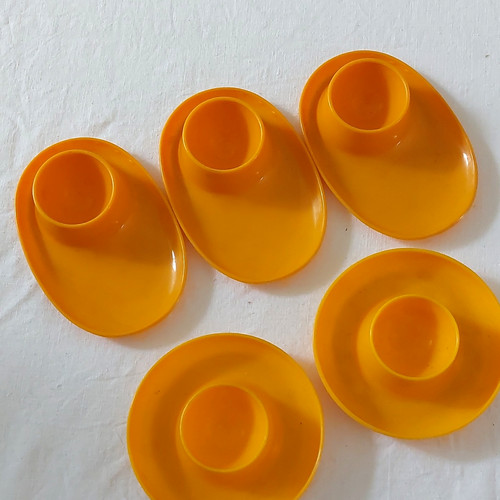 Eierbecher aus kunststoff - 5x,