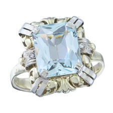 Ring Aquamarin Diamanten 585er