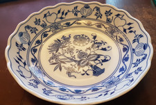 Zwiebelmuster Platte rund tief (D 31,5cm / H 4cm) - Porzellan D Czechoslovakia