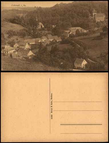 Ansichtskarte liebstadt blick - ansichtskarte,