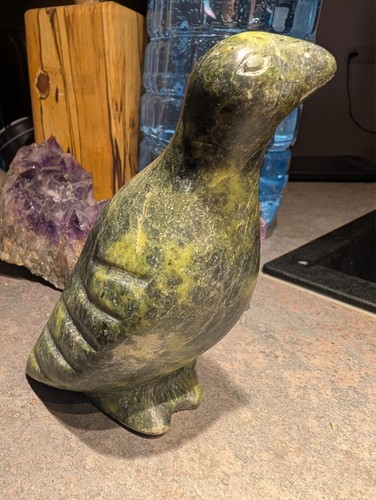 Inuit serpentin figur vogel - serpentin,