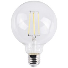 LED Filament Globe G95 E27 7,5W 4000K 1055lm Klar Platinum 316462 Polux
