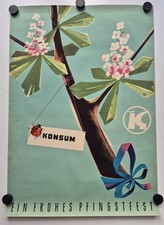 Plakat Konsum Pfingsten