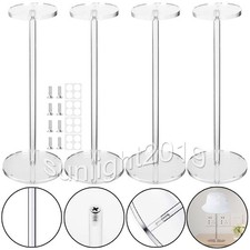 4 Stk Acryl Hutständer 12" Hut und Perückenständer Standfuß Runde Stand Klar