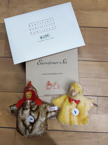 Steiff eierwärmer set - eierwärmer-set, huhn