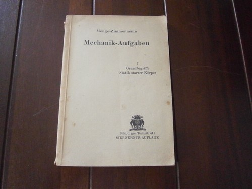 Menge zimmermann mechanik - zimmermann:, "mechanik