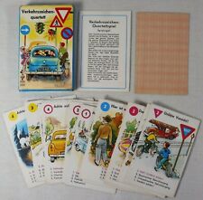 Verkehrszeichen-Quartett Pestalozzi-Verlag 60er Jahre Werbung Kreissparkasse /6