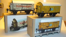 Zwei wunderschöne Märklin Spur 0 Güterwagen * 18,5 cm Lang