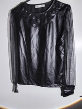 SCHWARZES DAMENSHIRT MIT