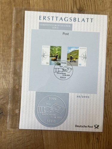 Ersttagsblatt 2005 post - ersttagsblatt,
