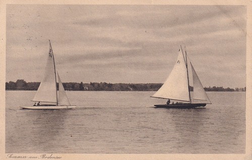 Postkarte segelboote auf - postkarte,