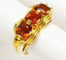 Exclusiver Damenring 14 Karat 585 Gold 5,05 g Gelbgold Madeira Topase Gr. 56