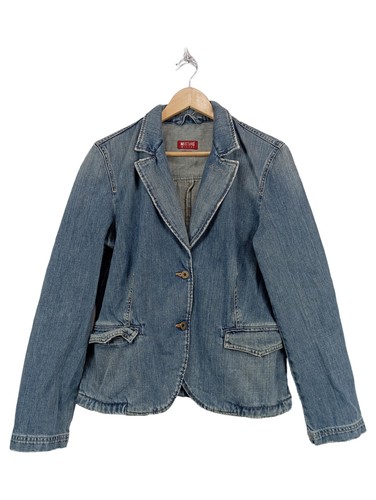 Mustang jeansjacke damen blau - mustang,