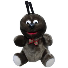 Vintage L. Hoenicke Bastitoy, Fliege grau Handpuppe 31cm Gebraucht