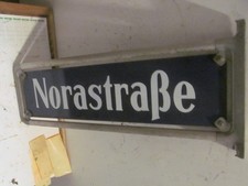 Oldtimer email Straßen MetallSchild Emailschild Emailleschild Norastraße