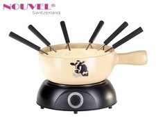Elektro Käsefondueset 6 Pers. Nouvel Swiss  VACHE beige  limited Edition II.Wahl
