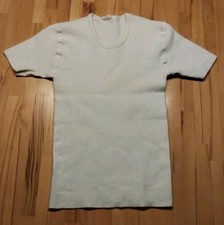 Damenshirt Kurzarmshirt M (fällt wie S aus) Wolle Angora Damenunterhemd warm