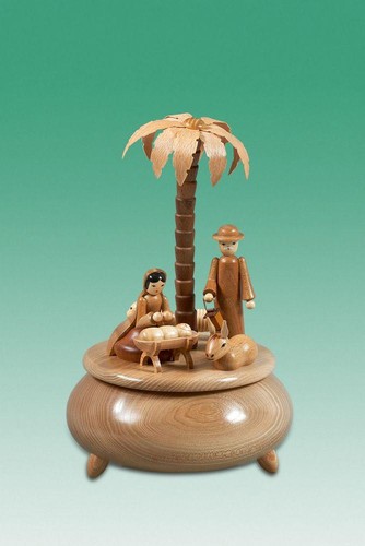 Spieldose krippe mittel natur - krippe,