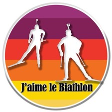 AUFKLEBER ICH LIEBE BIATHLON