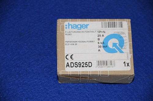 Hager schalter ads925d - hager, fi/ls-schalter