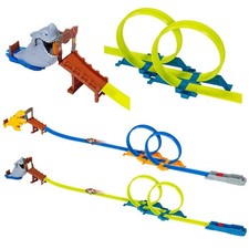 Playland Looping Rennbahn Spielzeugauto Rückziehmotor 17tlg Bahn Kinder ab 3