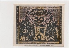 Leinen-Notgeld 1923 50 Mrd