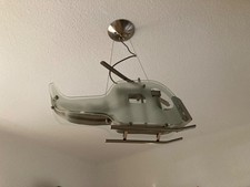 Designer Deckenlampe Hubschrauber Helikopter Metall 3 Leuchtmittel E27 Jungen