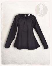 Mytholon Amelia Bluse Baumwolle Schwarz XXL  Larp Mittelalter #16341