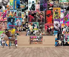 Vintage Anime Manga Collage