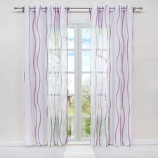 Gardine mit Kräuselband Ösen
