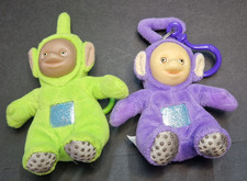 ?‍? Teletubbies Soft Plüschtier Dipsy / Tinky-Winky Schlüsselanhänger 1998