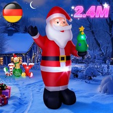 Weihnachtsmann aufblasbar LED