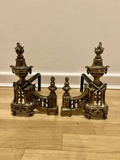 Antike Messing Kaminböcke