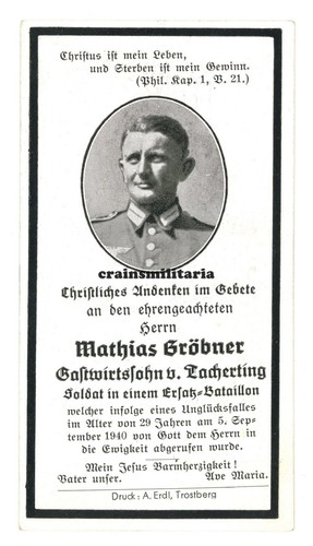 Orig sterbebild kradmelder - orig.,
