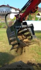 Siebschaufel, Sieblöffel für Minibagger und Bagger mit Schnellwechsler MS 01 03