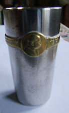 Kriegsbecher 1914-1915 Kaiser Wilhelm II.+Franz Josef I., Höhe 10cm, 184 Gramm