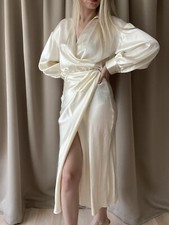 Zara satiniertes Hemdkleid