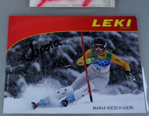 Autogramm maria riesch - riesch, bzw