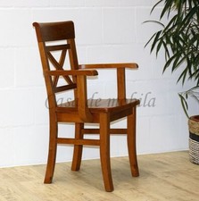 Holzstuhl Armlehnstuhl honig Kiefer Esszimmer-stuhl mit Armlehne Landhaus stühle