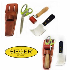 SIEGER Dachdecker-Set Andrückrolle Viertelmondmesser Schere für Heißluftföhn Fön