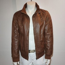 Tom Tailor Lederjacke Braun L