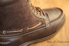 Filson Braun Leder Filz Derby