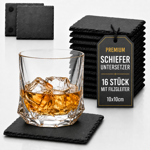 Stück schiefer untersetzer - stück,
