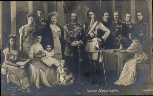 Die deutsche kaiserfamilie - ak,