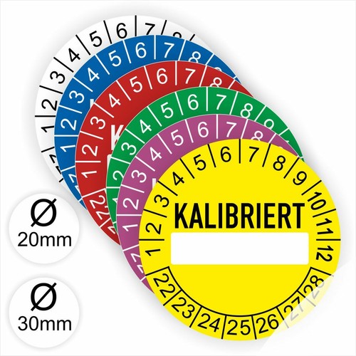 Prüfplaketten kalibriert ø - prüfplaketten,