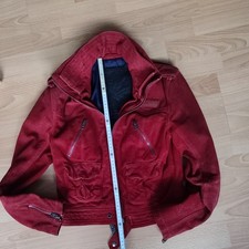 rote Wild lederjacke Gr. S Von