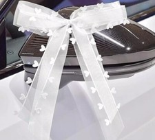 10 Stück Autoschleifen Hochzeit, Autoschmuck, Hochzeit Auto Deko