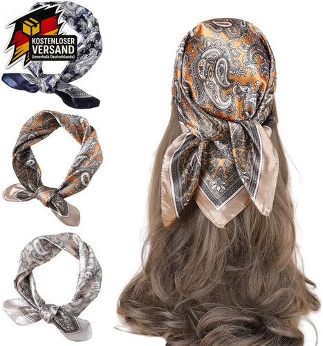 Satin bandana kopftuch damen - kopftuch,